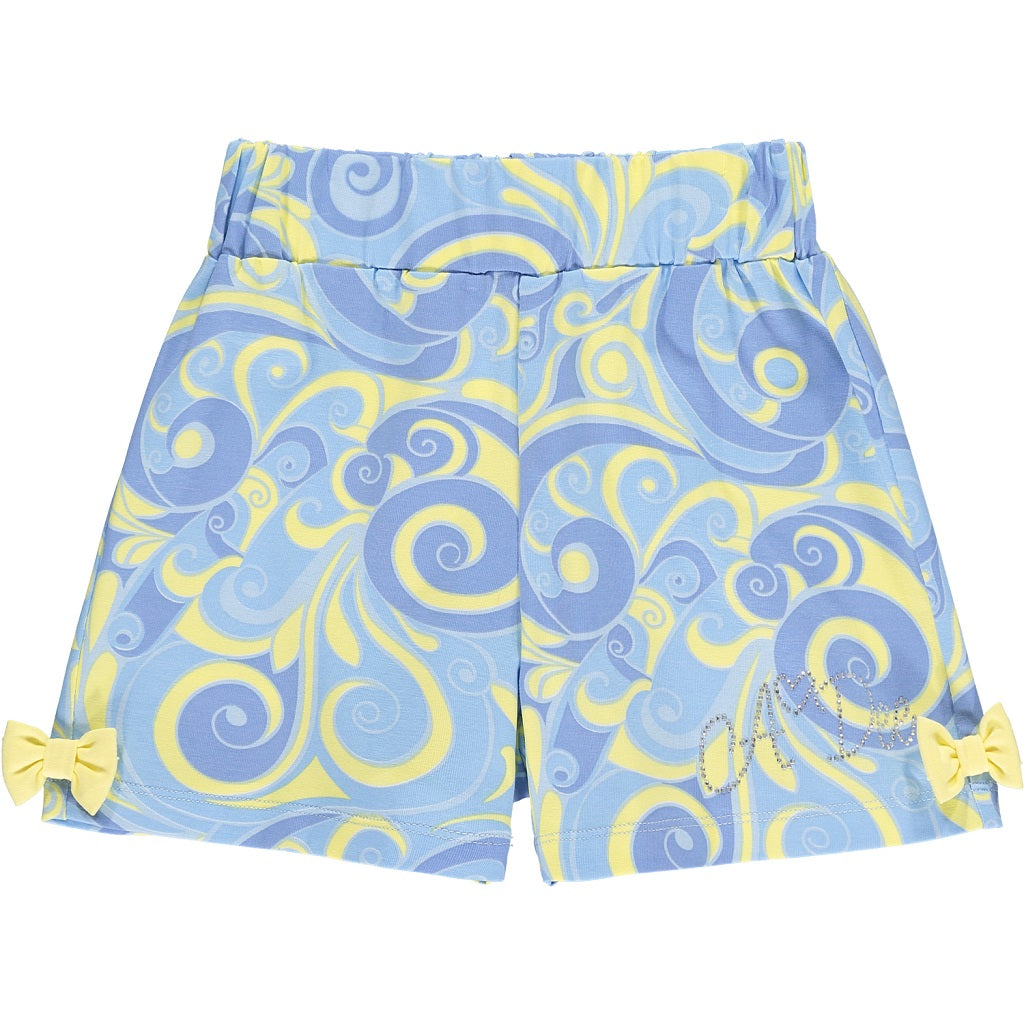 ADEE Swirl Shorts Pale Blue