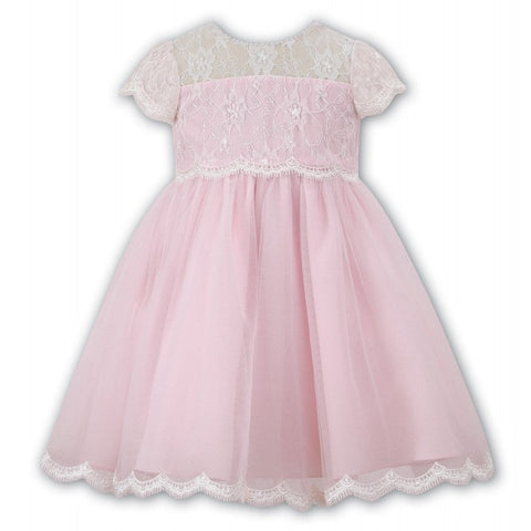 Sarah Louise Ballerina Length Dress 070060 Pink - Kizzies