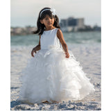 Ceremonial Ankle Length Dress 071040 White - Kizzies, Dresses - Childrens Wear