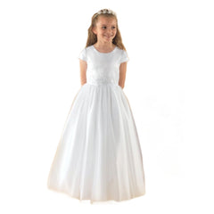 Short Sleeve Tulle Dress SIENNA - Kizzies, Dresses - Childrens Wear