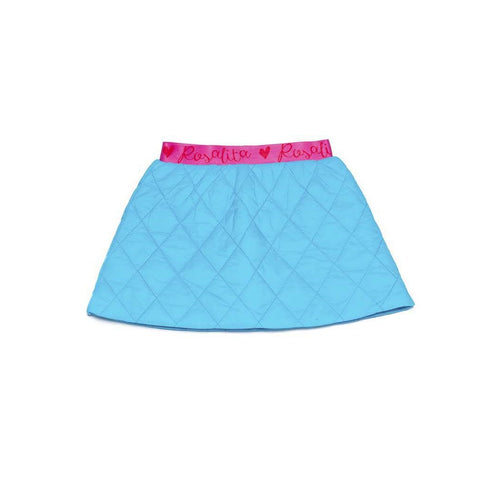 ROSALITA Turquoise Quilted Skirt